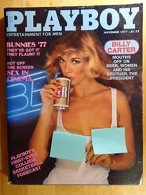 Original Playboy Magazine November 1977 Bunnies Of 1977 Sex In Cinema - 1977 • $1.99