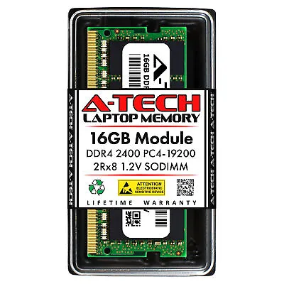 A-Tech 16GB DDR4 2400 MHz PC4-19200 Laptop SODIMM 260-Pin 2Rx8 Memory RAM 1x 16G • $32.99
