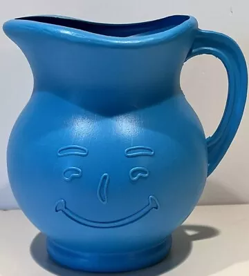 Vintage Kool-Aid Man Blue Plastic 2-Quart Pitcher Stamped 1984!!! • $35