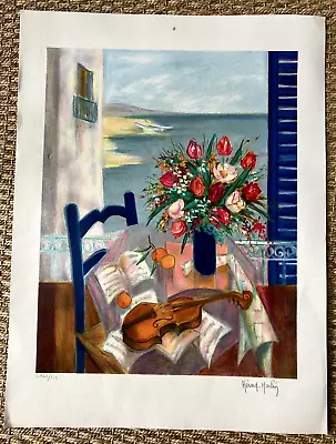 Signed Post Impressionist Lithograph Matisse Style French Josette Herard-Marlin • $65