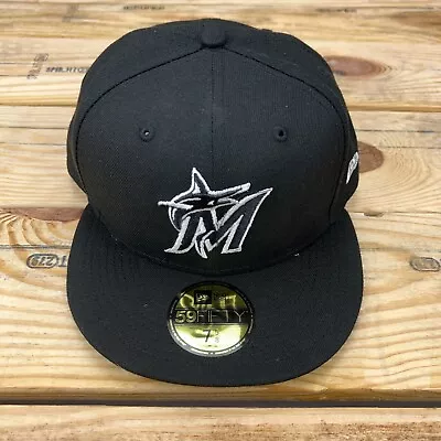 Miami Marlins MLB New Era 59FIFTY Fitted Hat Size 7 5/8 Authentic - Brand New • $31.59