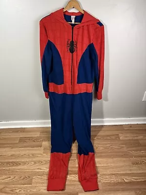 Marvel Spider-Man One Piece Hooded Costume Pajama Men’s M • $17.99
