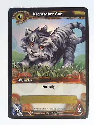 Unscratched Loot Card Nightsaber Cub World Of Warcraft WoW TCG Pet! • $19.99