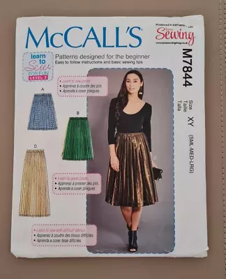 NEW - Mccalls Sewing Pattern M7844 Ladies Skirt Sizes S - L  Uncut • £1.95