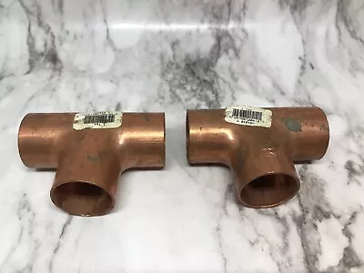 1-1/4 In C X C X C Sweat Connections Tee Copper Coupling Pipes (2 Each) • $16.47