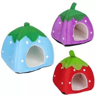 Strawberry Pet Cave Outdoor Garden Under The Tree Little Dogs Cats House • $20.91