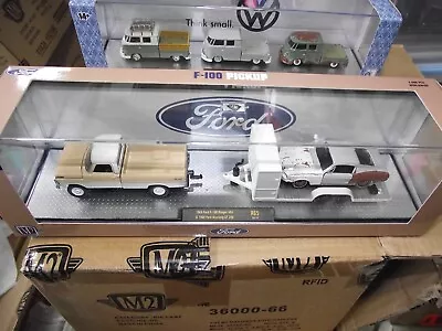 M2 1/64 Hauler 1969 Ford F100 4X4 & 1968 Mustang GT390 Unrestored R65 NIB • $26