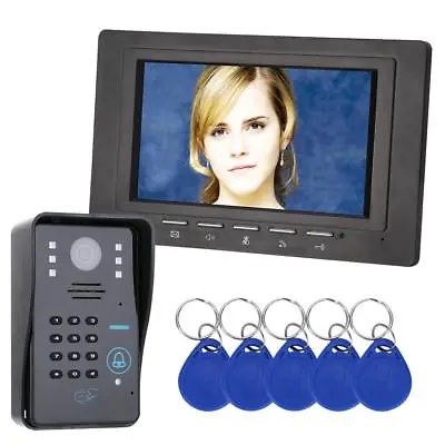 7  RFID Password Video Door Phone Intercom Doorbell With IR Camera 1000 TV Line • $102.99