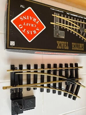 $3.25 • Buy Aristo Craft Trains Manual Right Hand Switch G-scale #11200  Brass Used In Box