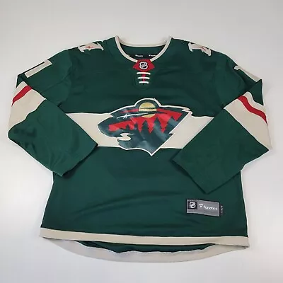 $38 • Buy Fanatics Breakaway NHL Minnesota Wild #11 Zach Parise Hockey Jersey Mens Medium