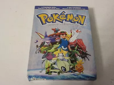 Pokemon Legends 4 Movies 4ever Heroes Jirachi Destiny Deoxys Box Set Dvd • $12.99