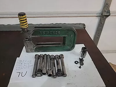 Unipunch 8A-1-1/2 C-Frame  Punch Tool 1-1/2  Width With 7 Punch/die Combos. 7U • $150