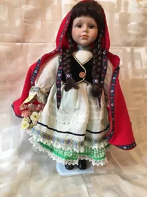 £22 • Buy Porcelain Doll 16  Regency Fine Arts Little Red Riding Hood 