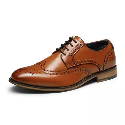 Men's Classic Dress Brogues Derby Shoes Formal Oxford Shoes-US Wide Size 6.5-15 • $36.43