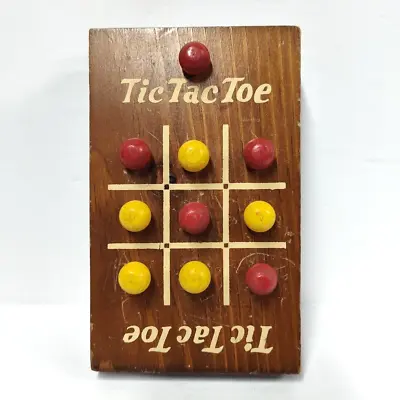 Vintage Wood Tic Tac Toe Game Complete • $9.99