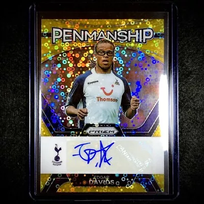 2023-24 Prizm EPL Edgar Davids Penmanship Breakaway Disco Gold Auto /10 EBay 1/1 • $480