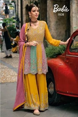 Gown Salwar Kameez Suit Party Dress New Wear Pakistani Indian Wedding Bollywood • $47.99