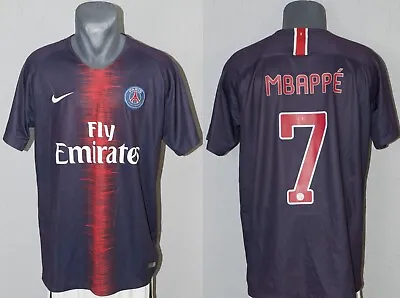 PSG Paris Saint-Germain Mbappe Jersey 2018/2019 Football Soccer Men Shirt XL • $124.95