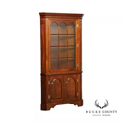 Councill Chippendale Style Mahogany Corner Cabinet • $1695