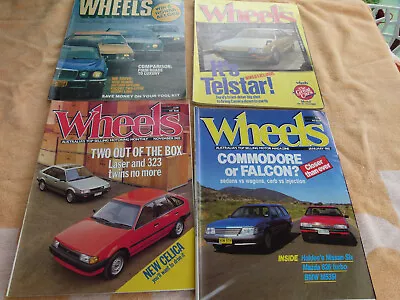 Wheels X4 Vintage 1980's  Car Magazines/free Postage • $29