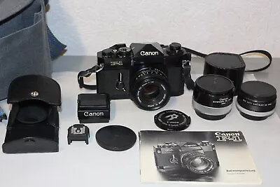 Canon F-1 SLR Camera With 1.8/50mm Lens And Accessories • £429.35