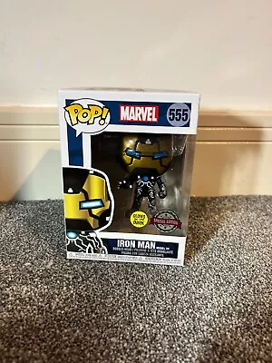 Funko Pop! Marvel Iron Man Model 39 Glows In The Dark #555 • £8.99