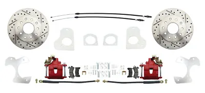 1978-88 G Body Camaro & S-10 Rear Disc Brake Kit D/S Rotors RED PC Calipers • $549