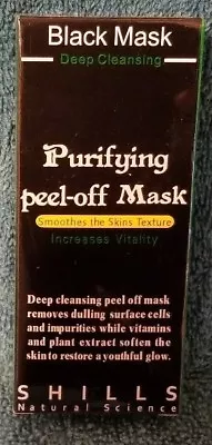 Shills Peel Off Deep Acne Cleansing Face Black MASK 50ML & 3 Bonus Loofah Pads  • $5.50