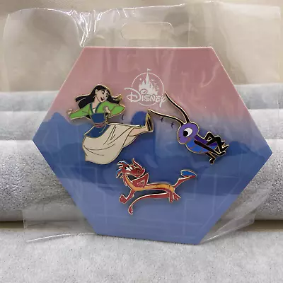 New 2020 Disney Pins Mulan Mushu (the Dragon) Cri-Kee 3 Pin Flair Set • $25