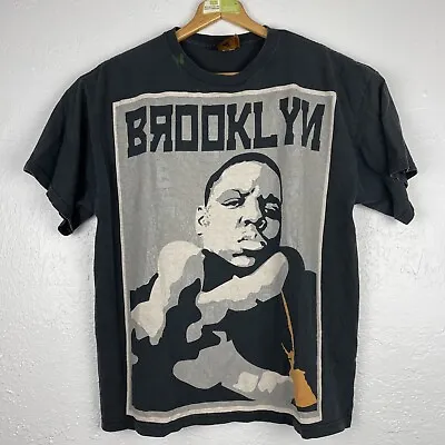 VTG 90s The Notorious BIG Biggie Smalls Big Face Rap Brooklyn Mint T-Shirt Sz L • $27.95