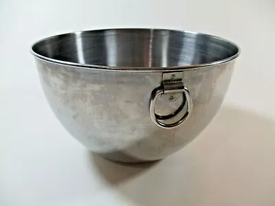 Vintage Revere Ware Stainless Steel 8  Mixing Bowl O Ring Handle • $17.99