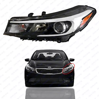 $159.95 • Buy For 2017 2018 Kia Forte Sedan Left Driver Halogen Headlight Lamp W/o LED W/ Bulb
