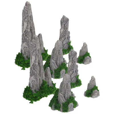 8pcs Miniature Rockery Decoration Zen Garden Statue Terrarium Figurine • $9.69