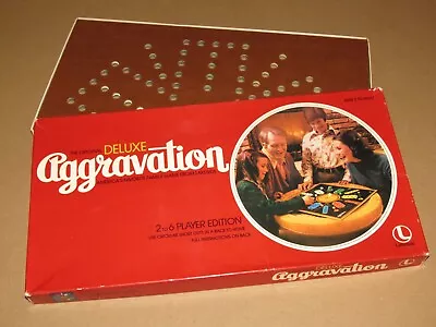 Original Deluxe Aggravation Family Game - Vintage 1977 Lakeside - Glass Marbles • $39.94