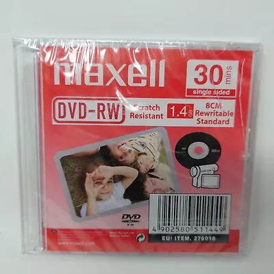 Maxell DVD-RW Brand New Sealed Disk 30 Mins Single Sided Recordable DVD RW  • £2.99