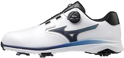 MIZUNO Golf Soft Spike Shoes NEXLITE GS BOA 51GM2115 White Navy US8.5(25.5cm) • $63.18