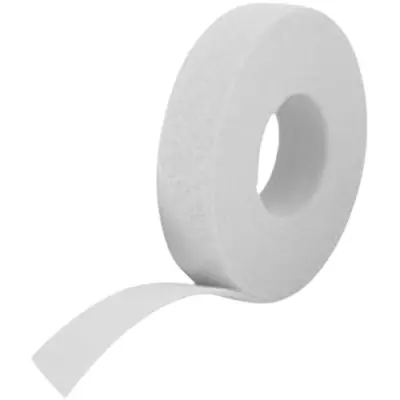 VELCRO® Hook And Loop One Wrap Double Sided Strapping 1 Metre X 50mm In White • £7.99