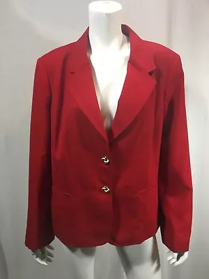 Mary Kay Stars Large Red Blazer Vintage Brookhurst Especially Made For Mary Kay • $36.34