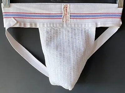 Vintage Jockstrap “The” THE Duke Men’s Athletic Support  XL Underwear White • $22.90