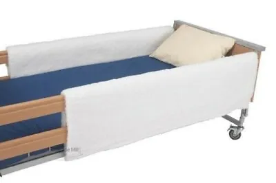 Deep Pile Adult Cot Side Bumpers - Fleece Bed Bumpers - Avoid Patient Entrapment • £74.99