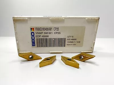 SECO VNMP332-M1 VNMG160408-M1 New Carbide Inserts 49996 Grade CP25 4pcs • $29.95