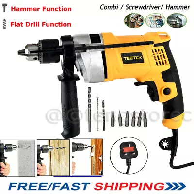 Hammer Drill Powerful Variable Speed Industrial Electric Corded Drill 650w 240v • £28.40