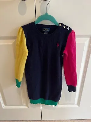 £20 • Buy Polo Ralph Lauren Girls Wool Fine Knit Dress Dress Age 6 BNWT RRP €109