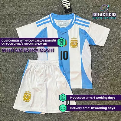 Messi New Argentina Home Kids Full Set *PLEASE READ* • $44.99