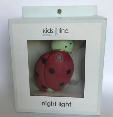 $19.95 • Buy Kids Line Red And Green Lady Bug Night Light New In Box