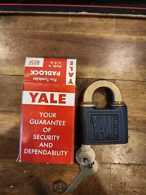 NEW IN BOX! - Vintage Yale & Towne Pin Tumbler Lock W/ Keys - Model 805F • $119.99