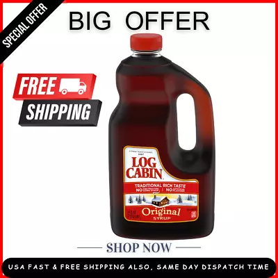 Log Cabin Original Pancake Syrup 64 Fl Oz • $11.49