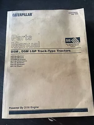 CAT Caterpillar D5M & LGP PARTS MANUAL BOOK CATALOG TRACTOR BULLDOZER Sn 3CR 6GN • $49.99