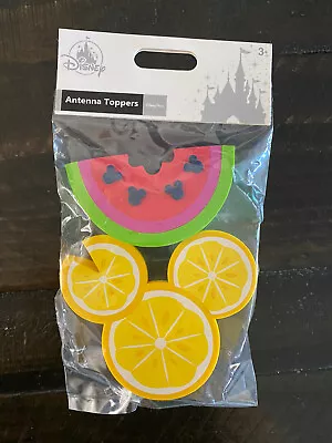 Disney Mickey Mouse Icon LEMON & WATERMELON Antenna Toppers Set - New In Bag • $24.95