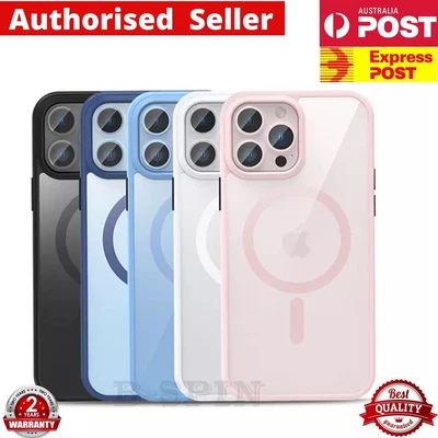 $9.45 • Buy Slim Clear MagSafe Plating Shockproof Case For Apple IPhone 14 Pro Max 13 12 11